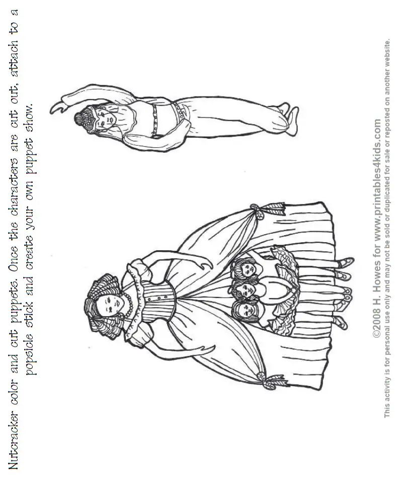 Anybody May Download: NUTCRACKER COLORING PAGES PRINTABLE