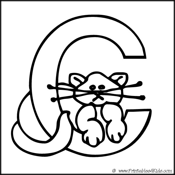 c coloring pages - photo #33