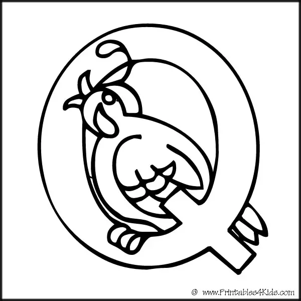 q coloring pages for preschool - photo #14